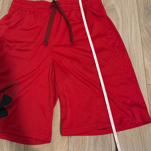 Under armour red athletic shorts size youth large boys - Picture 5 of 8